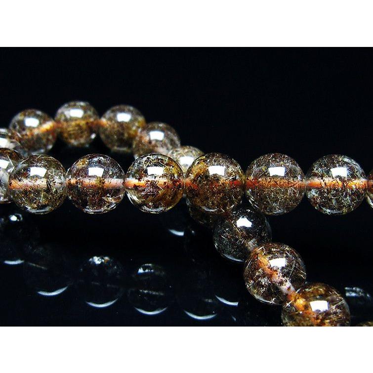 ルチルクォーツ（金針ルチル水晶） ブレスレット 8mm t50-10197 : 誠安