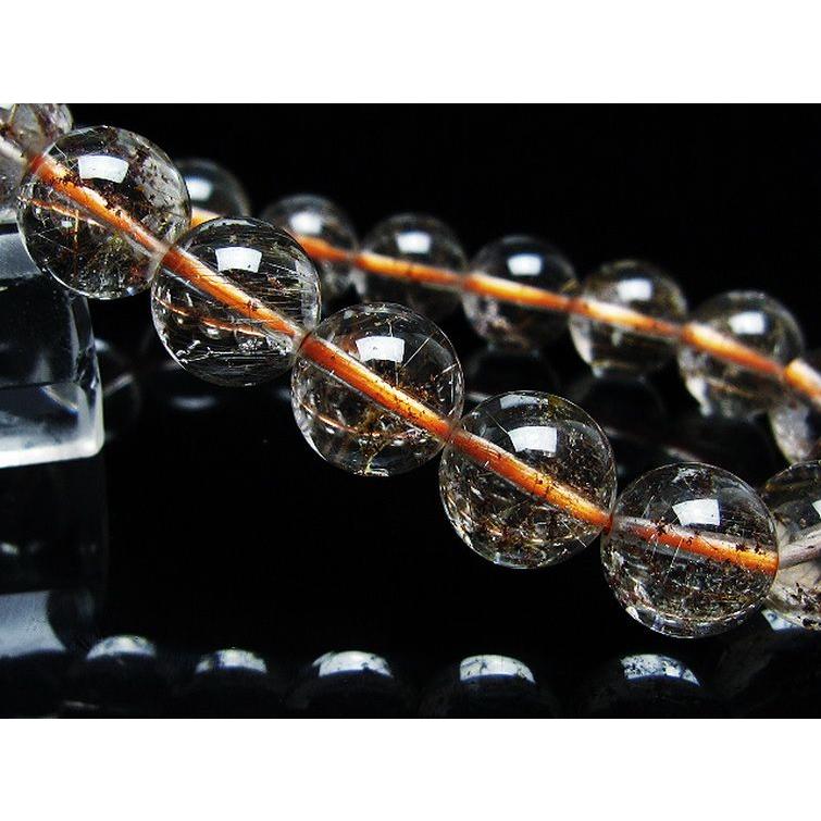 ルチルクォーツ（金針ルチル水晶） ブレスレット 11mm t50-9843 : 誠安