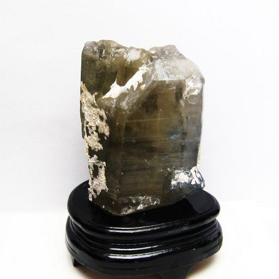 ライトニング水晶 原石 1.1Kg 金針ルチル入り t501-4028