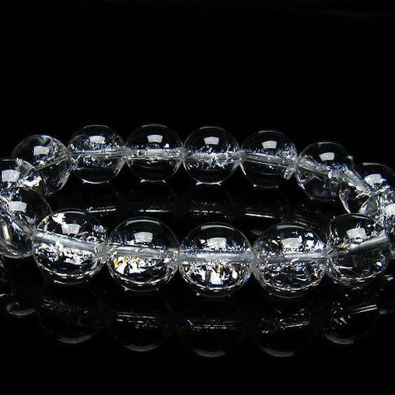 アイリスクォーツ 虹入り レインボークラック水晶 ブレスレット 15mm 