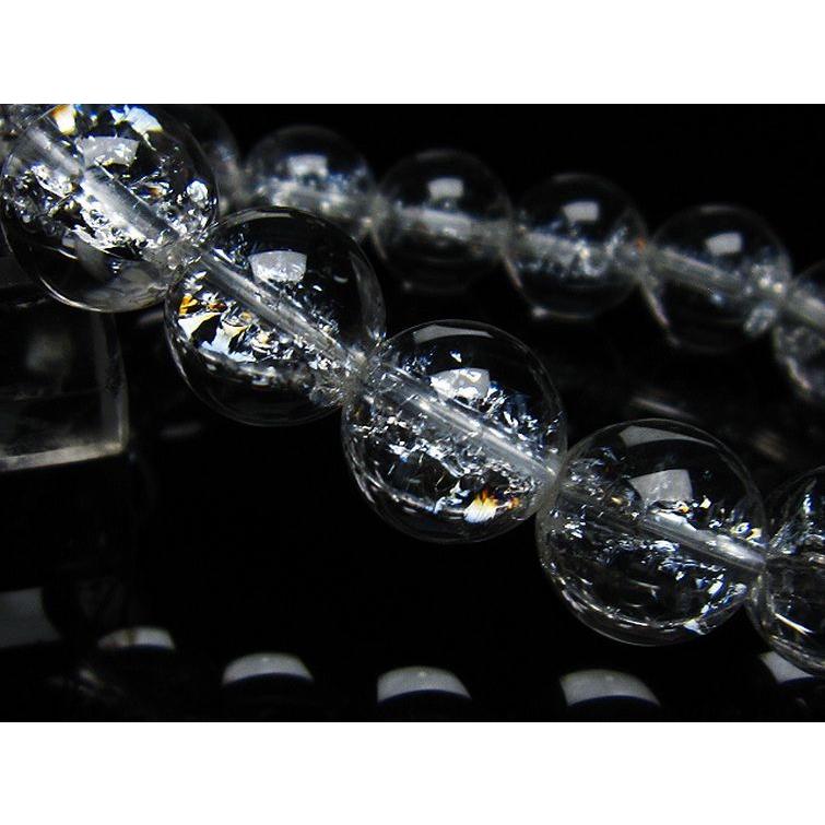 アイリスクォーツ 虹入り レインボークラック水晶 ブレスレット 15mm 