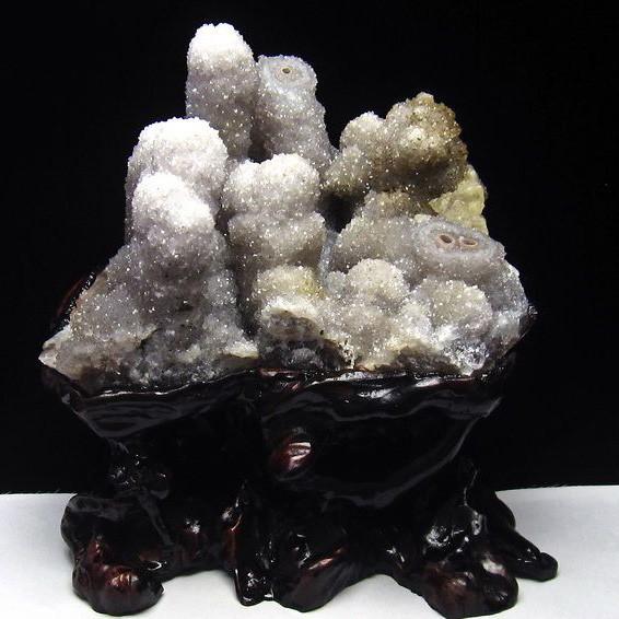 3.9Kg フラワーアメジストクラスター カルサイト共生 t504-6596