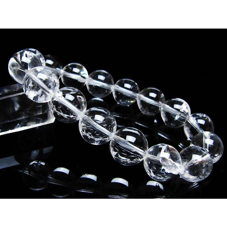アイリスクォーツ 虹入り レインボー水晶 ブレスレット 13mm t506-2840