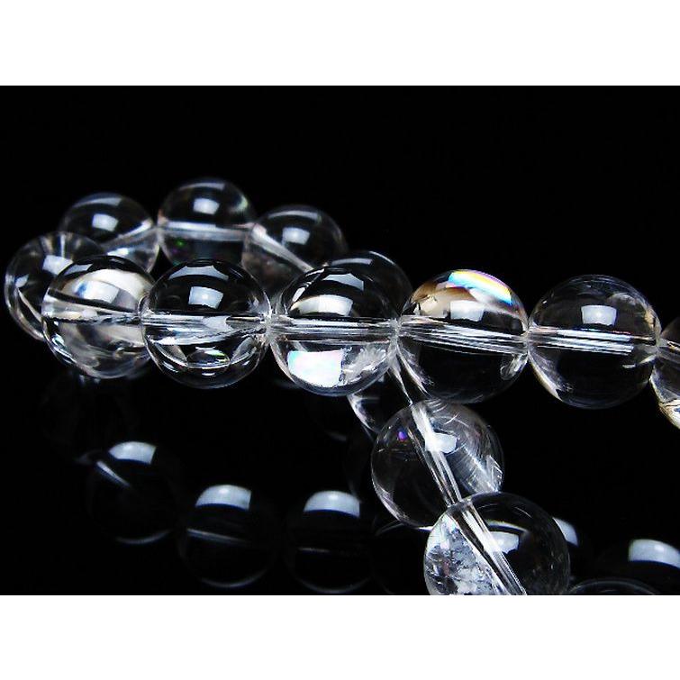 アイリスクォーツ 虹入り レインボー水晶 ブレスレット 12mm t506-2881