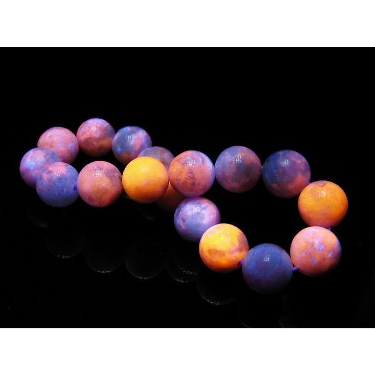 【はくとん( 'ω')ŧ‹\"ŧ‹\"】希少ハックマナイトのゴムブレスレット ハックマナイト ブレスレット 8mm [T52-3863]