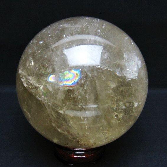 2.2Kg ライトニング水晶 丸玉 117mm t529-5623 : 誠安天然石専門店