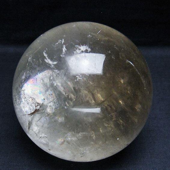 1.1Kg ライトニング水晶 丸玉 91mm t529-5636 : 誠安天然石専門店