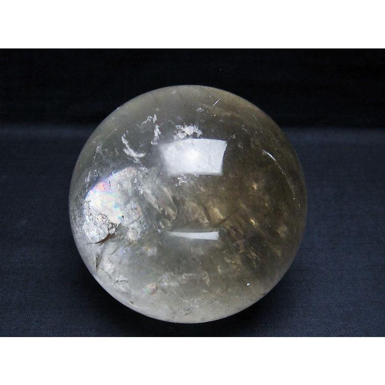 1.1Kg ライトニング水晶 丸玉 91mm t529-5636 : 誠安天然石専門店