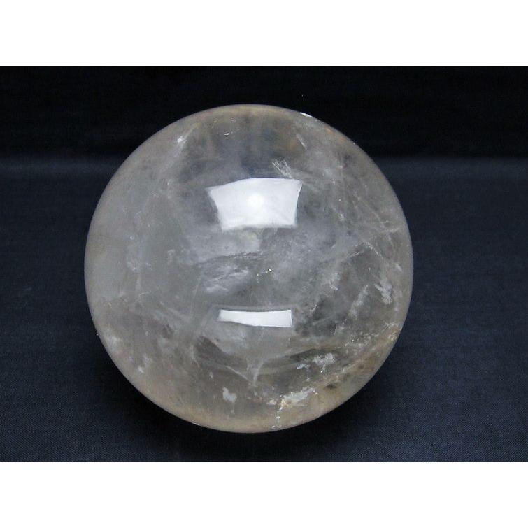 1.1Kg ライトニング水晶 丸玉 92mm t529-5656 : 誠安天然石専門店