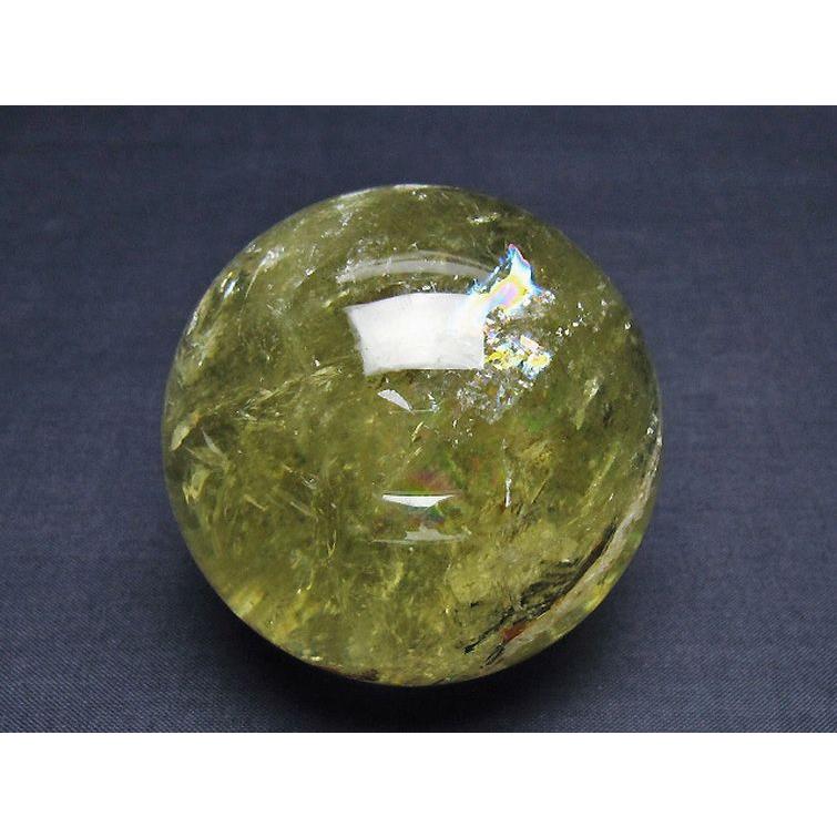 デンドリティック シトリン水晶 丸玉 64mm t529-5763 : 誠安天然石専門