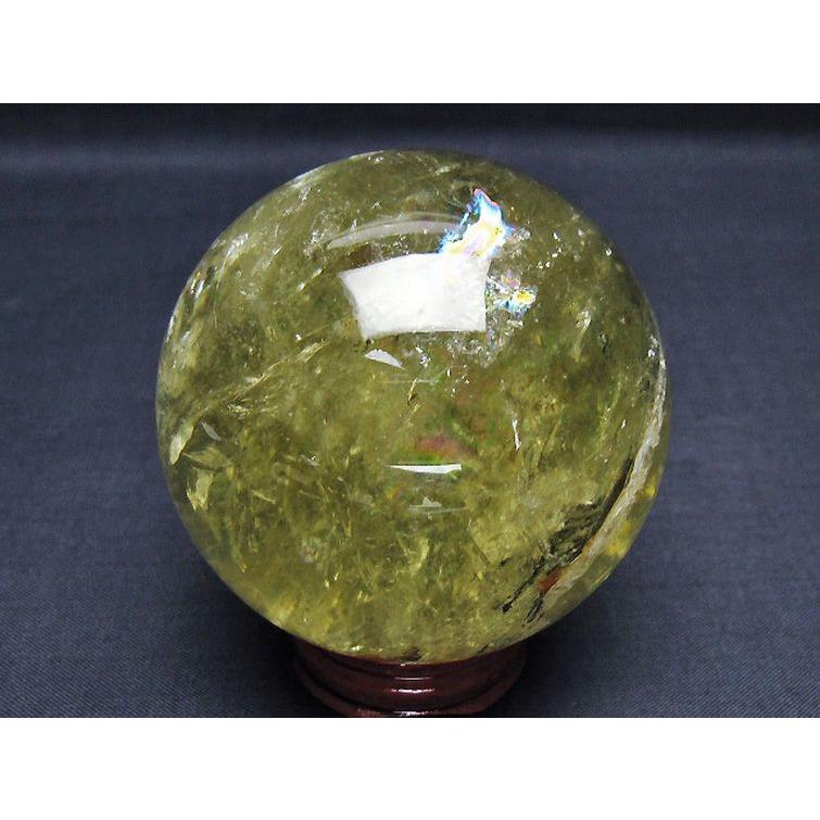 デンドリティック シトリン水晶 丸玉 64mm t529-5763 : 誠安天然石専門