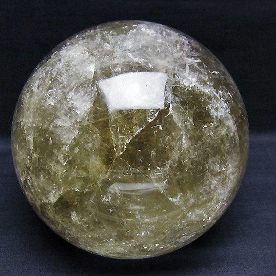 2.7Kg シトリン水晶 丸玉 125mm t529-5874 : 誠安天然石専門店 - 通販