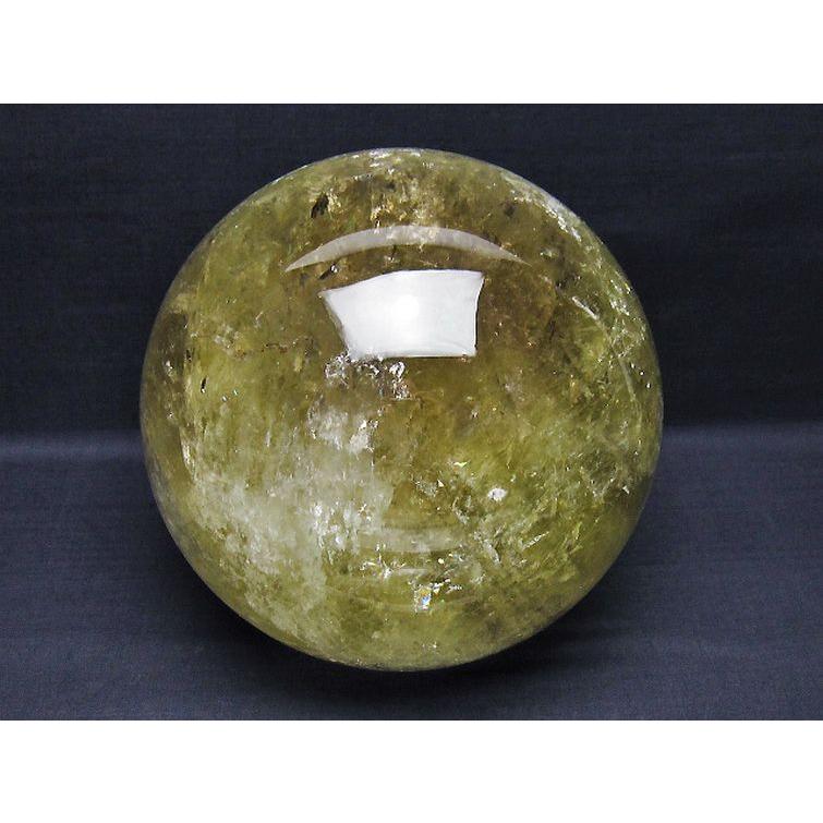 7Kg 虹入り シトリン水晶 丸玉 175mm t529-5947 : 誠安天然石専門店