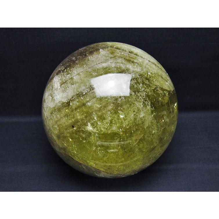7.8Kg シトリンファントム水晶 丸玉 180mm t529-5953 : 誠安天然石専門