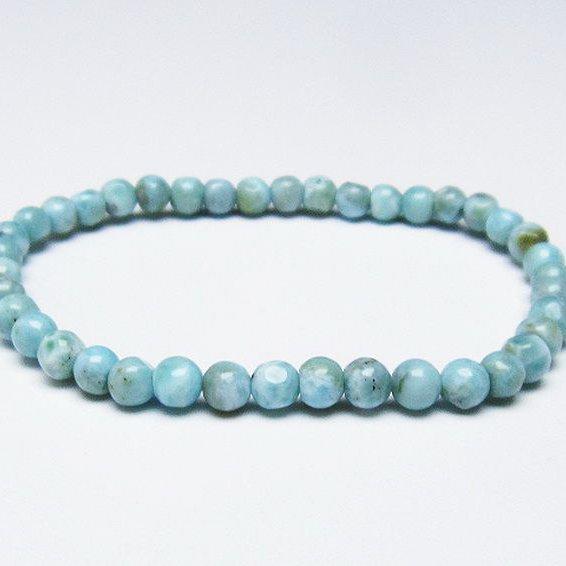 ラリマー ブレスレット 5mm t54-5521 : 誠安天然石専門店 - 通販  