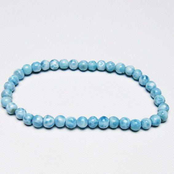 ラリマー ブレスレット ☆ ５ ラリマー ブレスレット 5mm t54-5727 : 誠安天然石専門店 - 通販