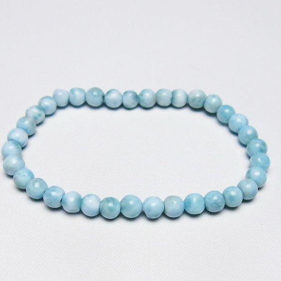 ラリマー ブレスレット 5mm t54-5886 : 誠安天然石専門店 - 通販