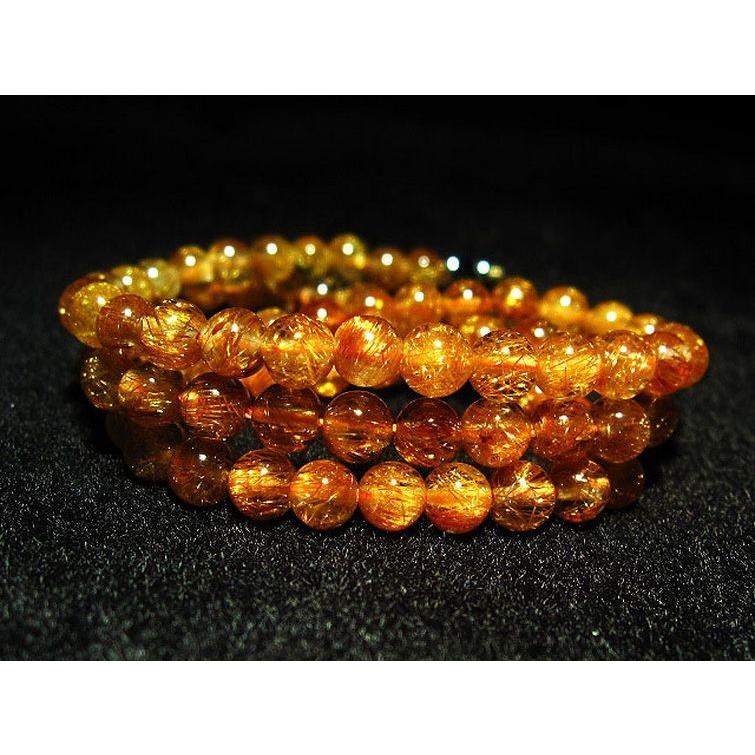 ファイナルグレードルチルクォーツ（金針ルチル水晶） ネックレス 5mm 