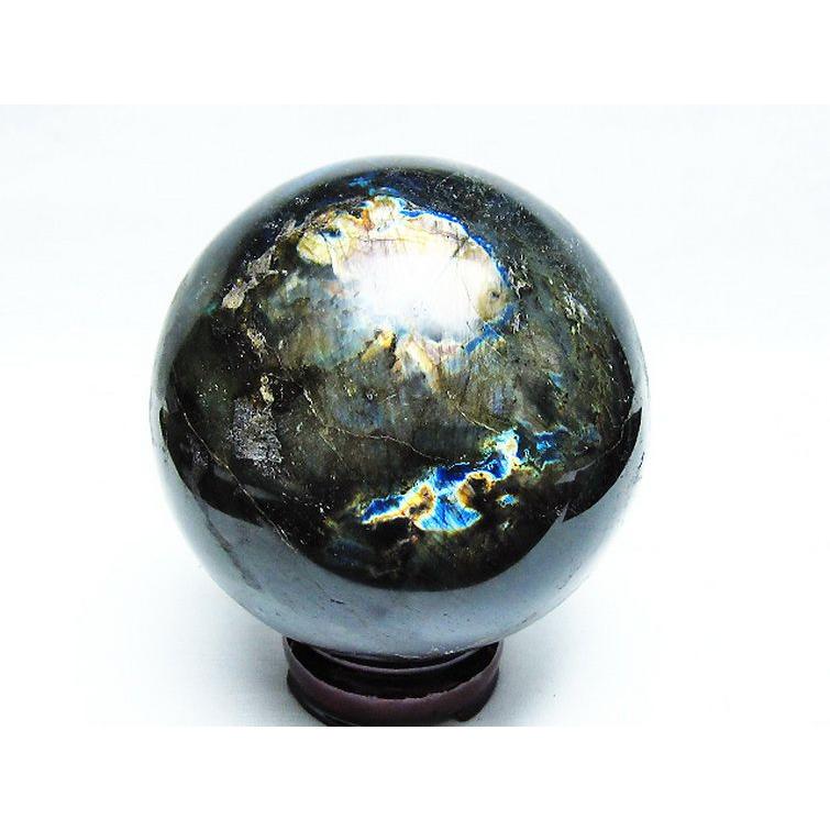 1.8Kg ラブラドライト 丸玉 110mm t571-4831 : 誠安天然石専門店