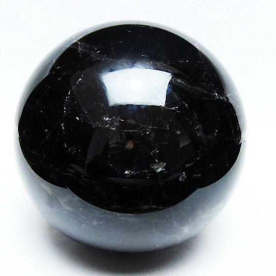 2.8Kg モリオン 純天然 黒水晶 丸玉 125mm t572-10489 : 誠安天然石