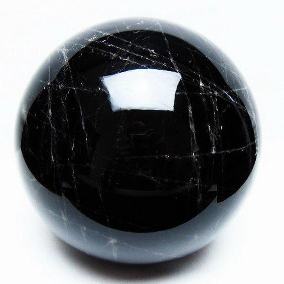 7.1Kg モリオン 純天然 黒水晶 丸玉 175mm t572-10862 : 誠安天然石
