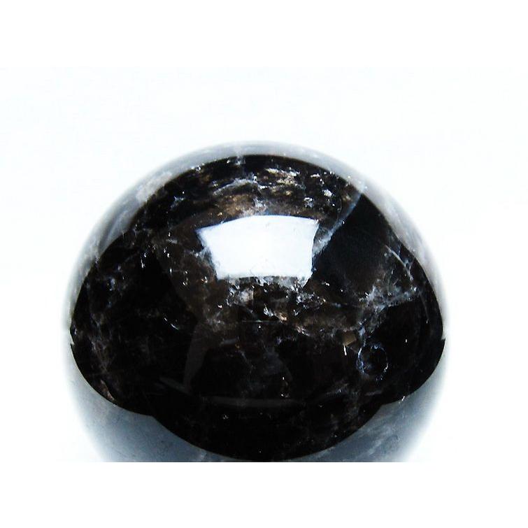 2.6Kg モリオン 純天然 黒水晶 丸玉 125mm t572-11112 : 誠安天然石