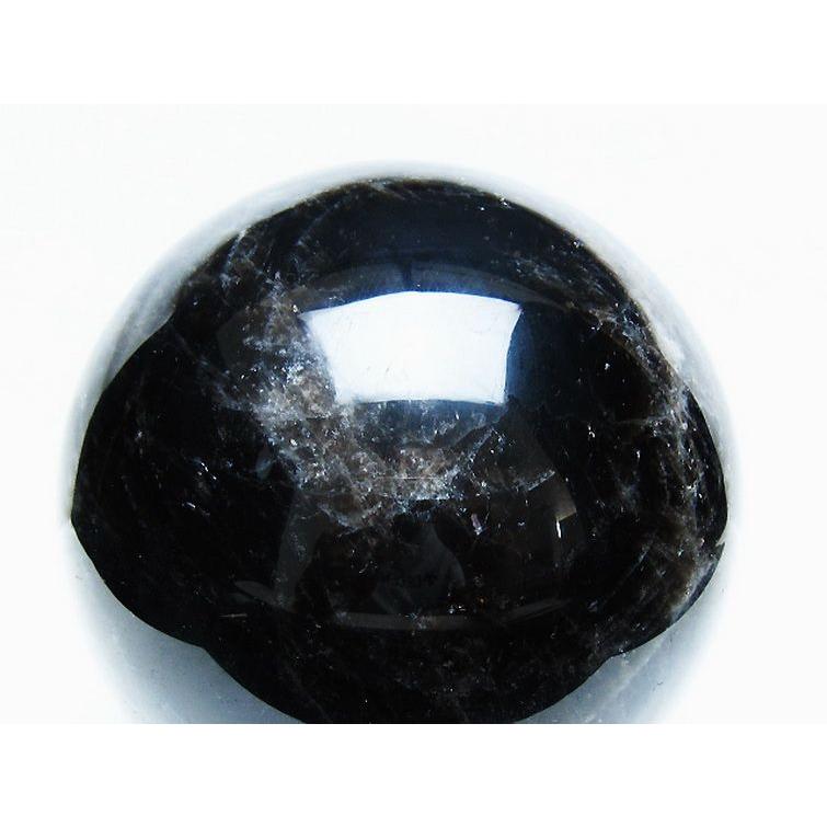 3.9Kg モリオン 純天然 黒水晶 丸玉 145mm t572-11232 : 誠安天然石