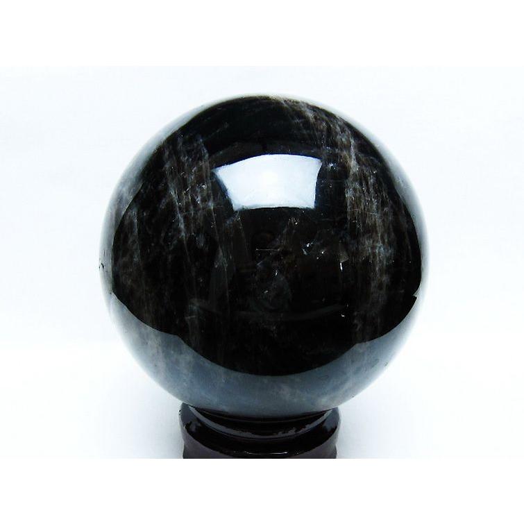3.9Kg モリオン 純天然 黒水晶 丸玉 145mm t572-11232 : 誠安天然石