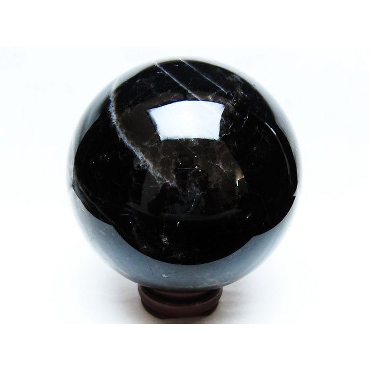 3.5Kg モリオン 純天然 黒水晶 丸玉 140mm t572-11241_3