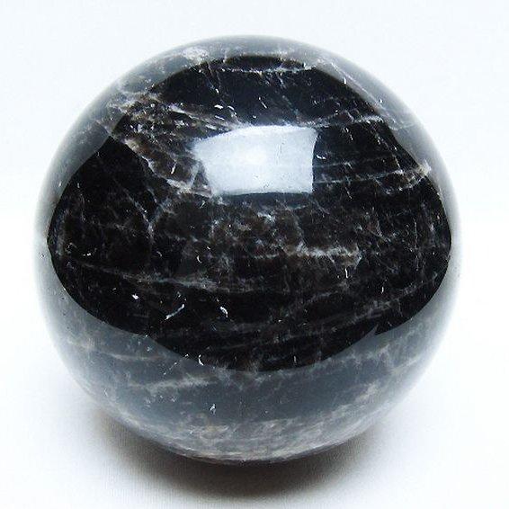 2.1Kg モリオン 純天然 黒水晶 丸玉 120mm t572-11354 : 誠安天然石