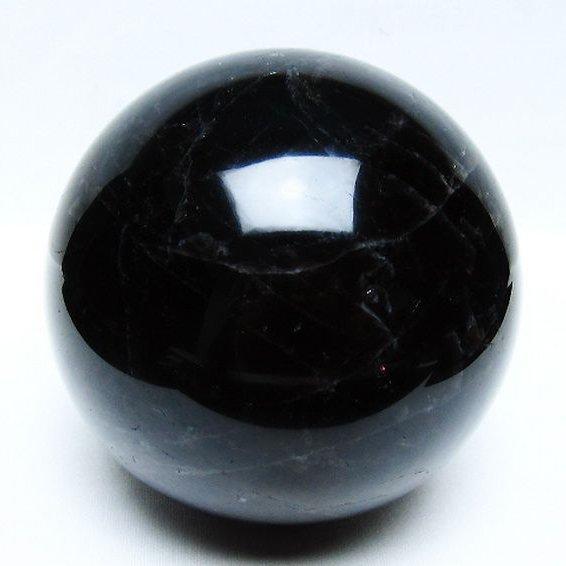 1.9Kg モリオン 純天然 黒水晶 丸玉 115mm t572-11691 : 誠安天然石 