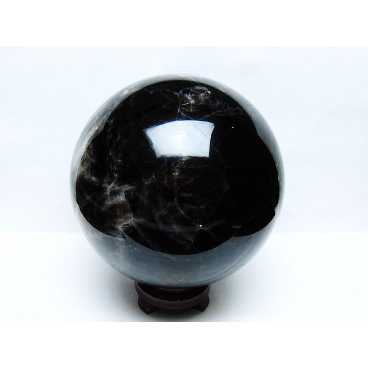 6.5Kg モリオン 純天然 黒水晶 丸玉 173mm t572-11718_3