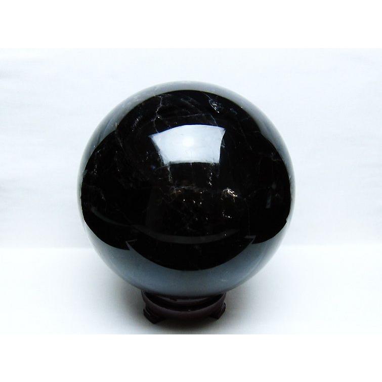 11.3Kg モリオン 純天然 黒水晶 丸玉 205mm t572-11721_3