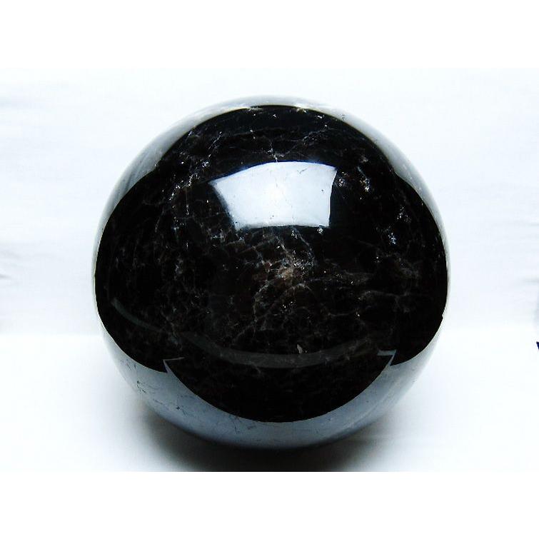 20.9Kg モリオン 純天然 黒水晶 丸玉 250mm t572-11736