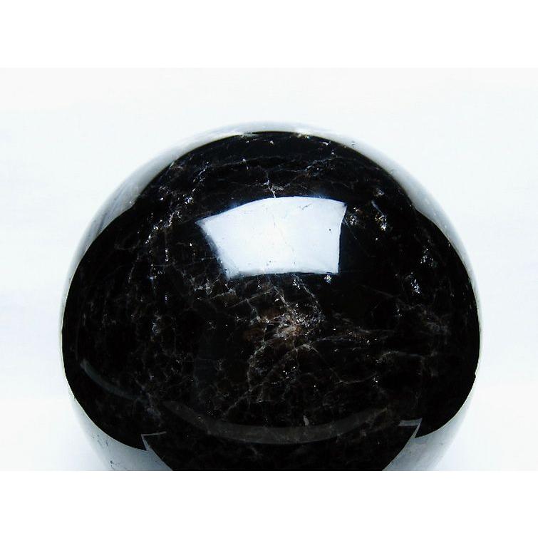 20.9Kg モリオン 純天然 黒水晶 丸玉 250mm t572-11736