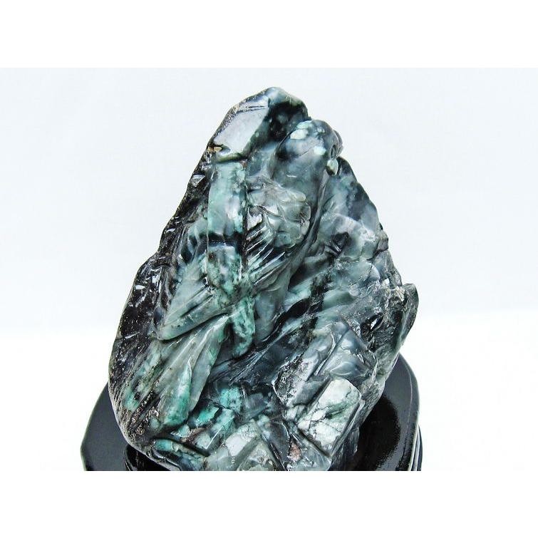 1.8Kg エメラルド 手彫り 鳥 置物 t583-1185 : 誠安天然石専門店