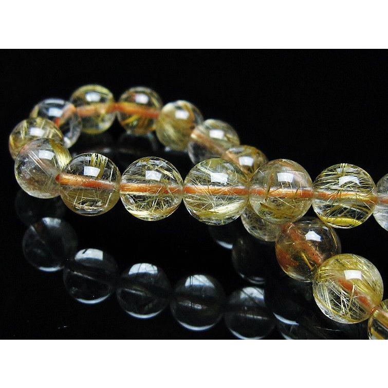 タイチンルチル　ブレスレット8mm ゴールドタイチンルチル ブレスレット 8mm t6-5764 : 誠安天然石