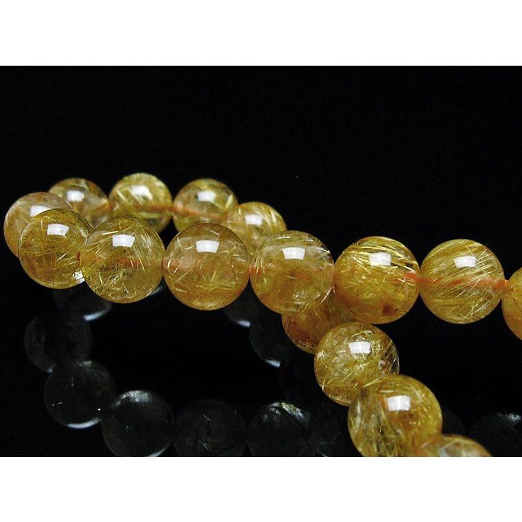 ルチルクォーツ ブレスレット ゴールドタイチンルチル 8mm t6-5853 
