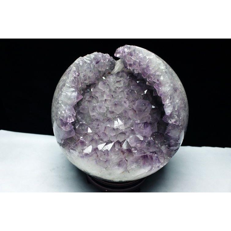 【超特大❗️】瑪瑙笑口　アメジスト共生　スフィア　丸玉　天然石 2025年最新】笑口スフィアの人気アイテム - メルカリ ♡瑪瑙 スフィア