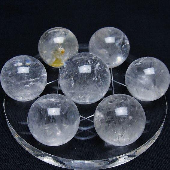 ヒマラヤ水晶 丸玉 七星陣 25mm t602-2529 : 誠安天然石専門店