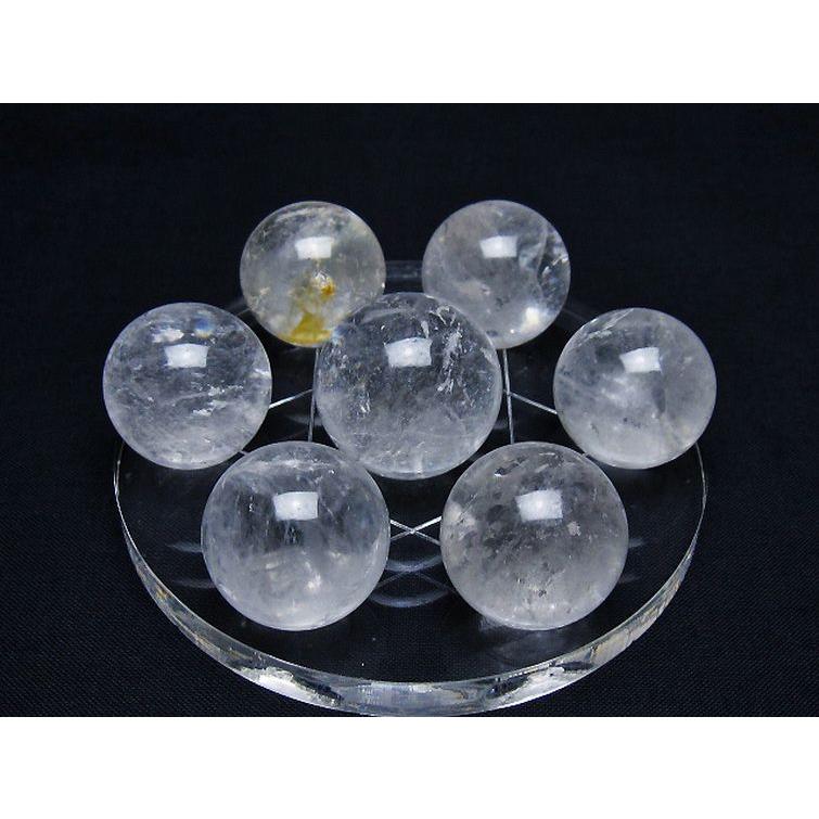 ヒマラヤ水晶 丸玉 七星陣 25mm t602-2529 : 誠安天然石専門店 - 通販