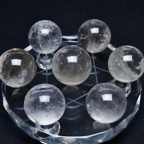 丸玉（ヒマラヤ水晶） インド/マニハール産ヒマラヤ水晶丸玉/水入りスフィア（球体直径