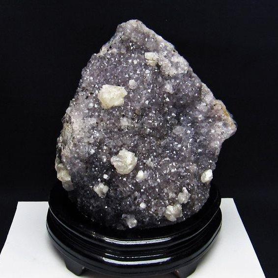2.9Kg フラワーアメジスト カルサイト共生 クラスター amethyst t603