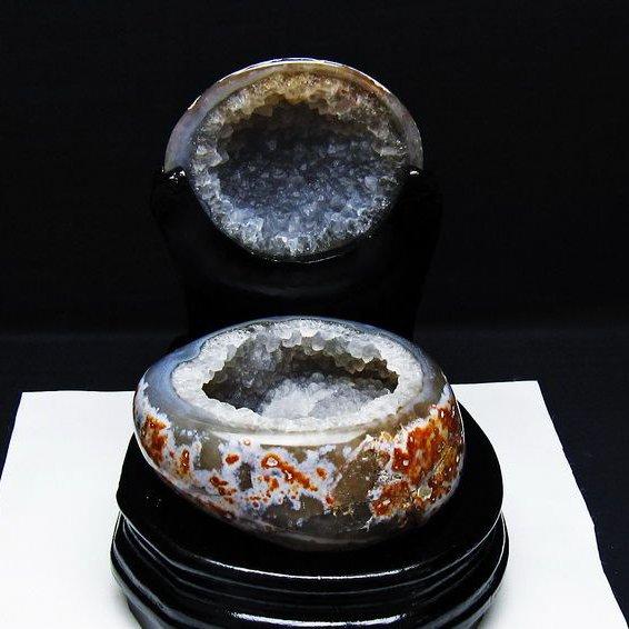 1.1Kg ペア水晶トレジャーメノウ t604-7725 : 誠安天然石専門店 - 通販
