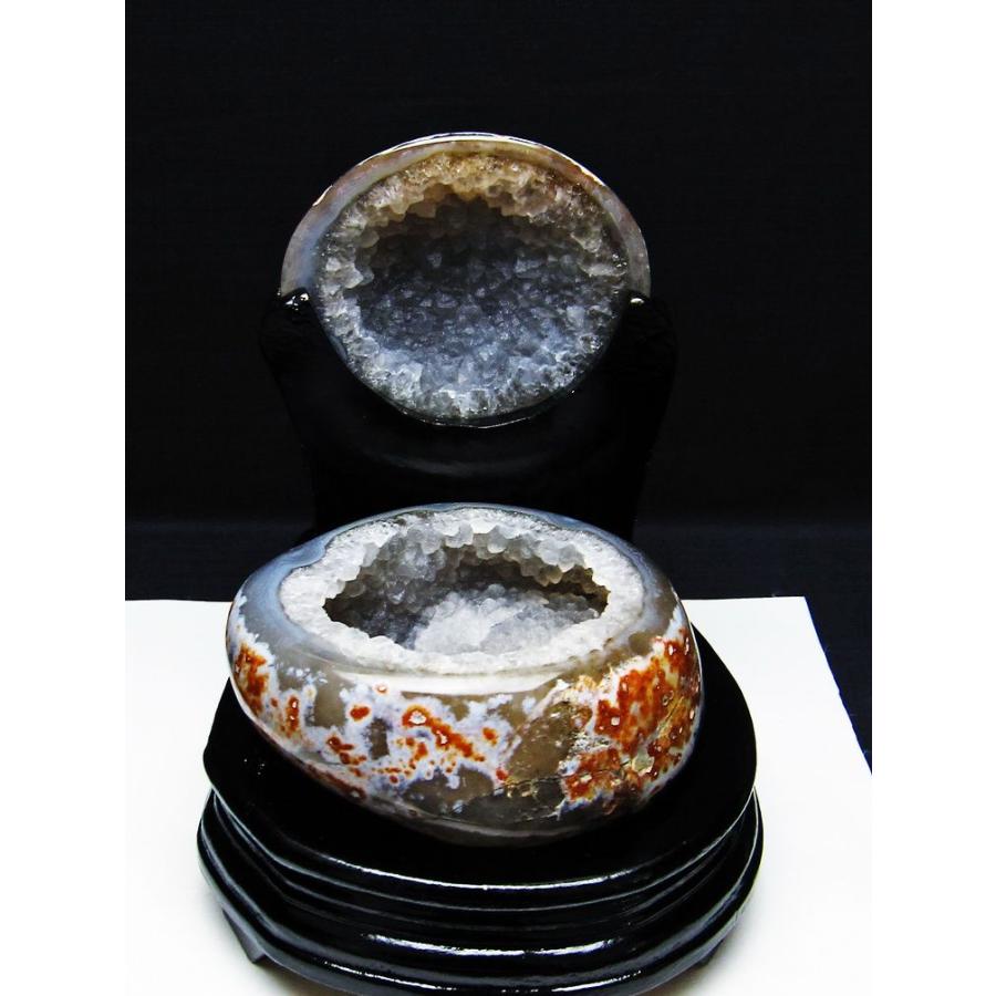 1.1Kg ペア水晶トレジャーメノウ t604-7725 : 誠安天然石専門店 - 通販