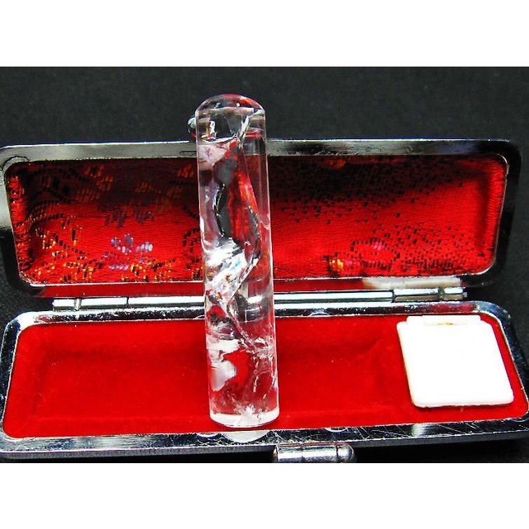 本水晶 印材 (11mm) 虹入り アイリスクォーツ ヒマラヤ水晶 水晶