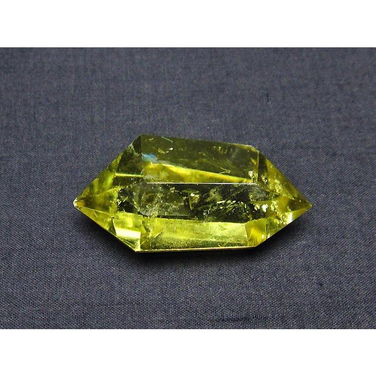 虹入り シトリン水晶ダブルポイント t61-13155 : 誠安天然石専門店