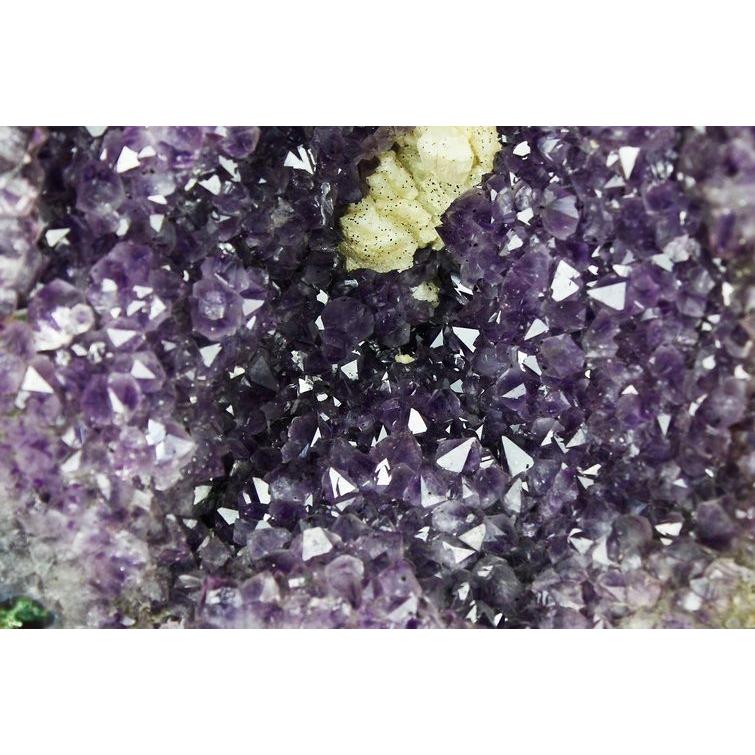 24.8Kg アメジストドーム ブラジル産 カルサイト共生 台座付き同梱不可