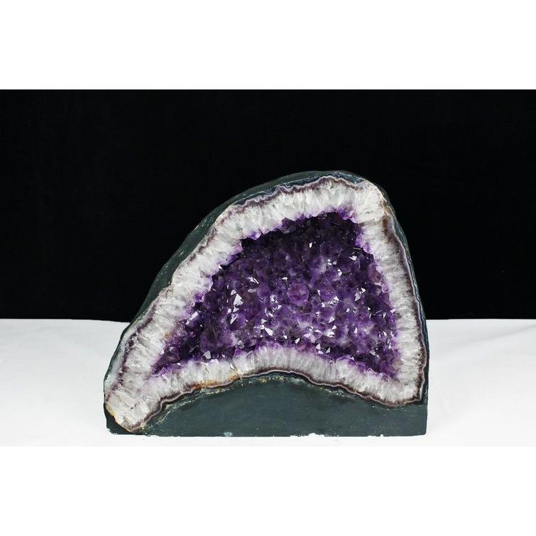 アメジストドーム　ブラジル産　天然石 最高品質]ブラジル産アメジストドーム（全長41cm・縁にゲー