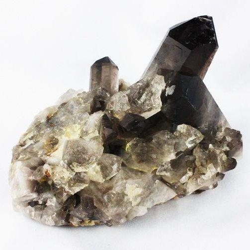 ブラジル産 モリオン 純天然 黒水晶 クラスター t618-7099 : 誠安